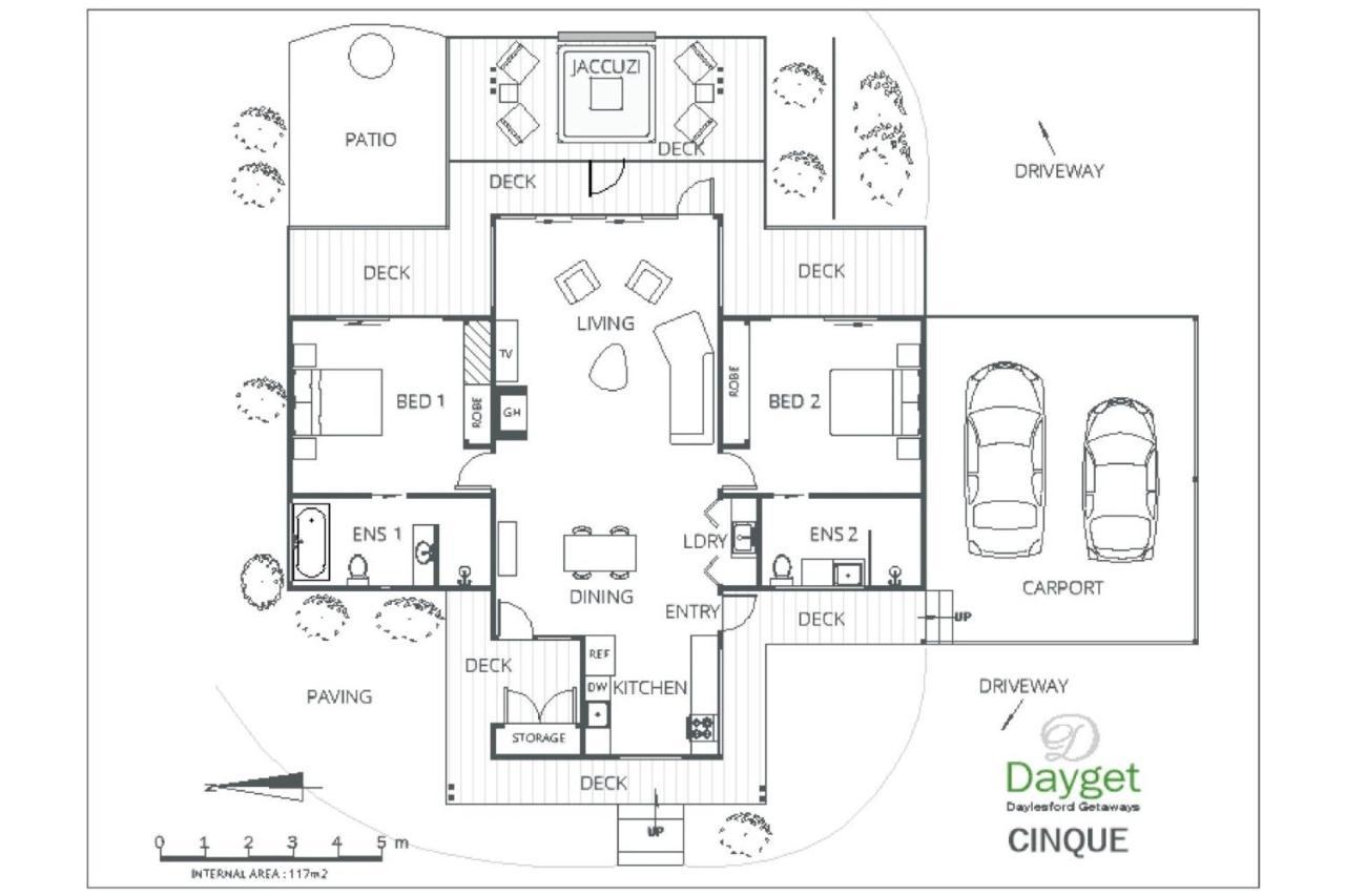 Cinque Villa Hepburn Springs Exterior photo